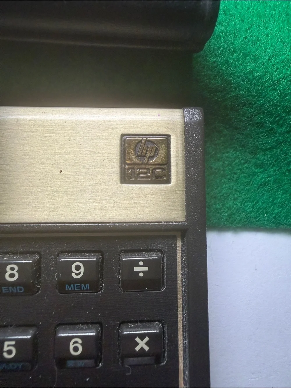 Vintage 80s HP 12C Financial Calculator w/ Case Working